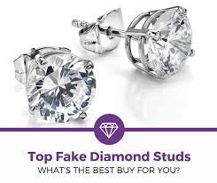 Shop online wide range of earrings for women and girls upto 87% off lifestyle fascinating round stone brass gold plated ad stud earring for women. Top 5 Best Fake Diamond Studs 2021 Review Learningjewelry Com