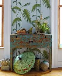 Papier Peint Pour Mettre En Valeur Un Meuble Deco Asie Deco Decoration Asiatique