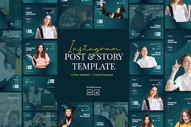 You can easily mix and match the text animations with graphics and your footage or photos to make stories videos quickly. Elegant School Instagram Post And Story Template In Social Media Templates On Yellow Images Creative Store
