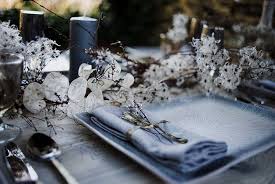 Gorgeous balloon floral toppers elegant winter table settings snowflake. Fresh Winter Dinner Party Lookbook Wedding And Event Styling