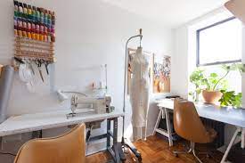 Two Creative Friends Share A Sunny Soothing Brooklyn Walk Up Fashion Designer Studio Design Studio Workspace Fashion Room