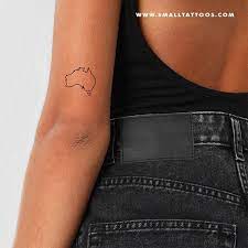 Australia Map Temporary Tattoo Set Of 3 In 2021 Australia Tattoo Minimalist Tattoo Tattoo Set