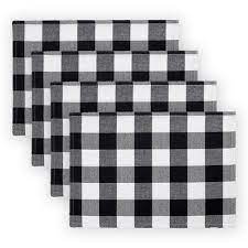 Maybe you would like to learn more about one of these? Farmhouse Living Buffalo Check Placemats Set Of 4 13 X 19 Black White Elrene Home Fashions Target