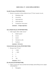 Googleforms sekolahonline dirumahaja cara curang melihat kunci jawaban google forms. Bank Soal Ct Scan Kepala Kelas 2
