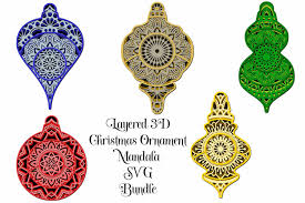 Christmas Ornament Mandala Bundle Layered Svg Png 913570 Cut Files Design Bundles