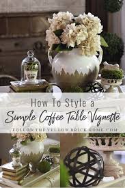 You can see on the picture how it looks and in my opinion it looks great. Follow The Yellow Brick Home How To Style A Simple Coffee Table Vignette Styled Tray Ideas