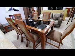 صالامونجي 6 كراسي ستايل تركي خشب الزان الأتر بسومة معقولة عند أثاث الثقة القليعة youtube home decor dining chairs furniture