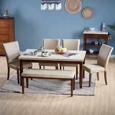 Make mealtimes more inviting with comfortable and attractive dining room and kitchen chairs. Shop Ken 6 Seater Marble Top Dining Table With Chairs Online Home Centre Uae