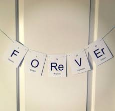 Forever Periodic Table Wedding Banner By Purplepeonycouture Geekchic Chemistry Wedding Science Wedding Nerd Wedding Chemistry Wedding