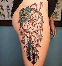 Rose Dreamcatcher Tattoo Tattoo Ideas And Inspiration Dreamcatcher Tattoo Tattoos Traditional Tattoo