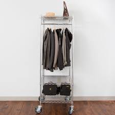 Simplify 3 drawer storage chest reg. Regency 24 X 24 X 69 Chrome Mobile Garment Rack