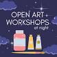 Open Art Workshops at Night event in Simsbury, CT