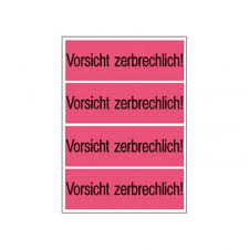 Teuer, aber dafür länger im depot. Herma Versandzettel Zerbrechlich 6758 Papier Leuchtrot 118x39 Mm 250 Blatt 1 000 Etiketten Herma Etiketten Online Shop