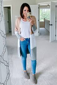 Madewell inlet cardigan in black cream color block size m mediumtop rated seller. How To Wear Cardigans Without Looking Frumpy Fightthefrump
