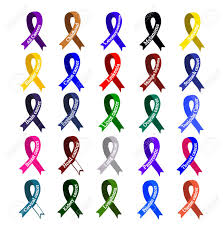 Gray is also used for awareness of mental illnesses. Cancer Ribbon Set Of Ribbons Of Different Colors Against Cancer International Day Of Cancer World Cancer Day Swissphysio
