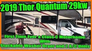 8 awesome class c rvs with bunk beds for families with kids. 2019 Thor Quantum 29kw Class C With Washer And Dryer Youtube