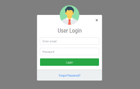 Login Form Design In Bootstrap 4 Modal Usign Html And Css Login Form Form Design Responsive Design