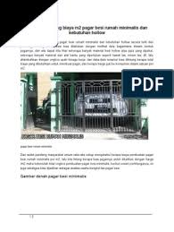 Poin pembahasan baru 10 cara menghitung volume cor beton tangga adalah. Cara Menghitung Biaya M2 Pagar Besi Rumah Minimalis Dan Kebutuhan Hollow Pdf