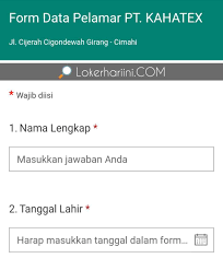 032, melong, selatan, cimahi, indonesia, 40213. Bit Iy Data Pelamar Kahatex Cijerah Lowongan Kerja Di Bandung Terbaru 2021 Jobs Id Dex Aggregator With The Best Prices On The Market Creative Blog