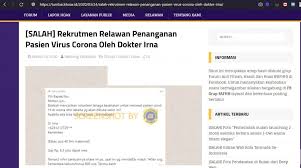 Berita ekonomi liputan6.com menyajikan kabar berita ekonomi indonesia terkini dari harga emas, logam mulia dunia, pajak hingga inflasi mata uang Salah Pendaftaran Relawan Covid 19 Di Wisma Atlet Hoax Buster Covid19 Go Id