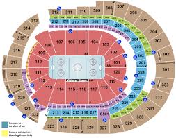 Bridgestone Arena Seating Chart With Rows And Seat Numbers