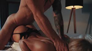 Hot blonde beautifully pleasuring a guy