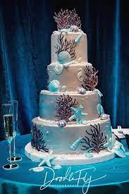 Wedding Cake Ella S Cakes Naples Fl By Www Doodleflyphotos Com Beach Theme Wedding Cakes Beach Wedding Cake Beach Themed Cakes