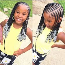 Searching for a fashionable way to protect your girl's natural hair? Little Black Girl Braided Hairstyles Ideas Human Hair Exim