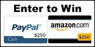 We provide aggregated results from multiple sources and sorted by user interest. Enter To Win 250 Paypal Cash Or Amazon Com Gc Banner Paypal Cash Paypal Gift Card Amazon Gifts