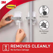 Using the revolutionary command system, the grippers. Command White Adhesive Broom Gripper 1 Pack Bunnings Australia