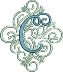 This listing is for a pdf file. 4 90 Adorn Solo Monogram Letter C Embroidery Design By Kinship Kreations