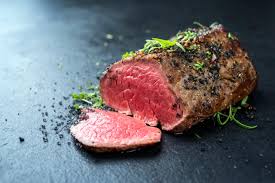 Beef tenderloin sous vide with port wine sauce