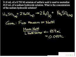 For the purpose to calculate molarity utilize the following steps and find the molarity (m) by using its formula. Acid Base Titration Problem 1 Youtube