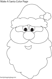 Santa Face Coloring Pages Santa Face Santa Coloring Pages Christmas Ornament Template