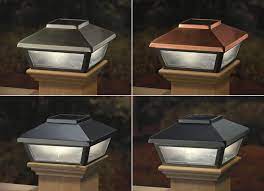 Accent Black Solar Post Cap By Deckorators Solar Post Caps Solar Deck Lights Deck Post Lights