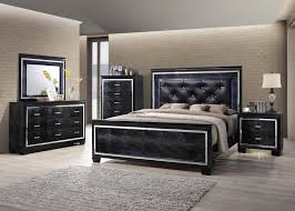 See more ideas about led lighting bedroom led room lighting led light strips diy. Soflex Tinley Black Diamond Tufted Queen Bedroom Set 3pcs W Led Light Traditional Soflex Tinley Q Set 3