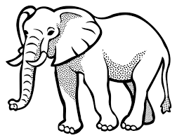 Vector illustration of engraving elephant on white background. Elephant Lineart Icons Png Free Png And Icons Downloads