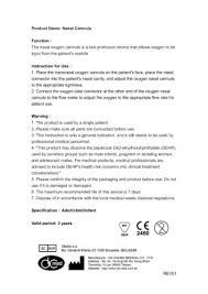 We have determined the impact of three flow rates on the work of breathing (wob) assessed by transcutaneous diaphragm. Nasal Cannula D C Medical Pdf Catalogs Technical Documentation