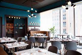 This Modern Dining Room Feels Like A Stylish Aerie Modern Dining Room Dining Room Inspiration Modern Dining