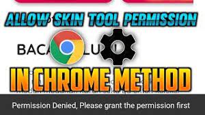 Now you have the skills you need to solve this error like a pro! How To Grant Permission In Skin Tool In Chrome Method Permission Denied In Skin Tool Pro Fixed Youtube