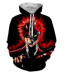 Attack on titan logo hoodie full details. Bleach Anime 3d Hoodie By Www Wesellanything Co