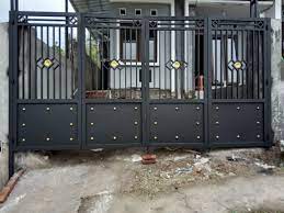Monggo Pintu Lipat Di Order Desain Pintu Modern Eksterior Modern Gerbang Besi