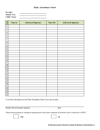 40 Free Attendance Tracker Templates Employee Student