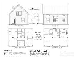 Saranac Cape Timber Frame Home Plans Timber Frame Homes Floor Plans
