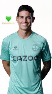 Crear tu camiseta personalizada con la tipografía de everton fc 2019/20 ii. Asi Se Ve James Rodriguez Con Las Tres Equipaciones Oficiales Del Everton Bolavip