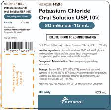 These Highlights Do Not Include All The Information Needed To Use Potassium Chloride Safely And Effectively See Full Prescribing Information For Potassium Chloride Potassium Chloride Oral Solution Initial U S Approval 1948