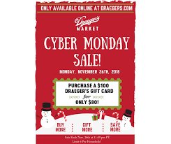 These are rotating deals, so by the time you. Draeger S Market Cyber Monday