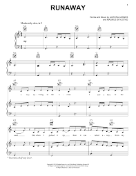 The song was released on the 7th of february 7, 2015, and it. Runaway Sheet Music Aurora Piano Vocal Guitar Right Hand Melody