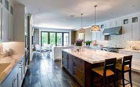 I have one of the rare kitchens where a non square / rectangle island seemed to make sense 19 years ago. 37 Large Kitchen Islands With Seating Pictures Designing Idea