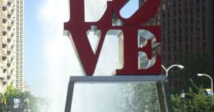 The Famous Love Statue In Philadelphia Love Statue Statue Pink Summer